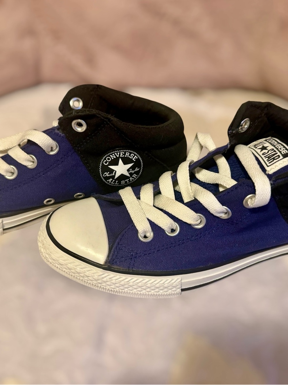 Converse Chuck Taylor All Star Size 5 1/2 Junior Tennis Shoe Blue Navy Black